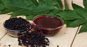 Elderberry in a bowl