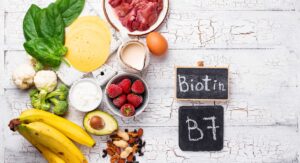 Biotin B7, and fruits, veggies, and meats