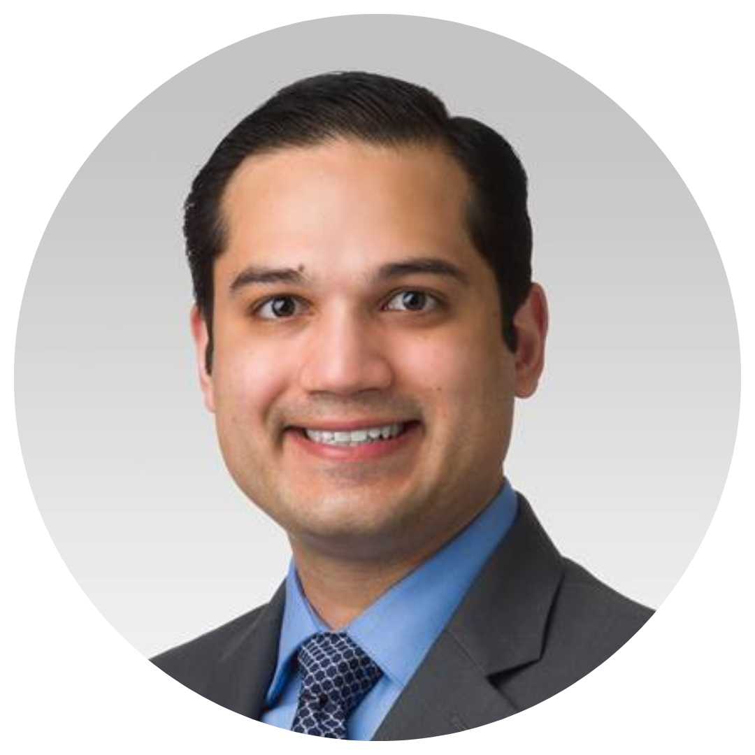 Headshot of Raj Chovatiya, MD, Ph.D